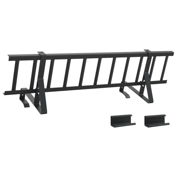 vidaXL Strážca snehu na streche Čierna 800 x 29,5 x 34,5 cm Oceľ – Obrázok 2