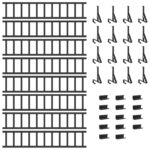 vidaXL Strážca snehu na streche Čierna 800 x 29,5 x 34,5 cm Oceľ – Obrázok 7
