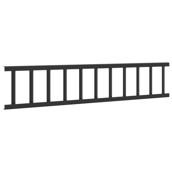 vidaXL Strážca snehu na streche Čierna 100 x 2,5 x 20 cm Oceľ – Obrázok 4