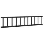 vidaXL Strážca snehu na streche Čierna 100 x 2,5 x 20 cm Oceľ – Obrázok 7