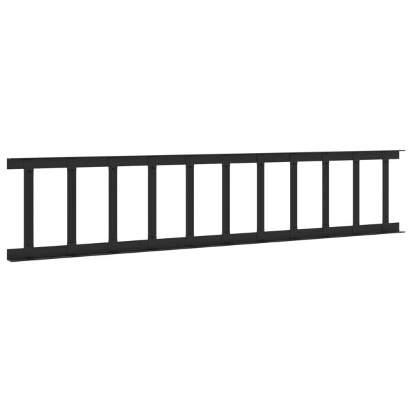 vidaXL Strážca snehu na streche Čierna 600 x 2,5 x 20 cm Oceľ – Obrázok 8