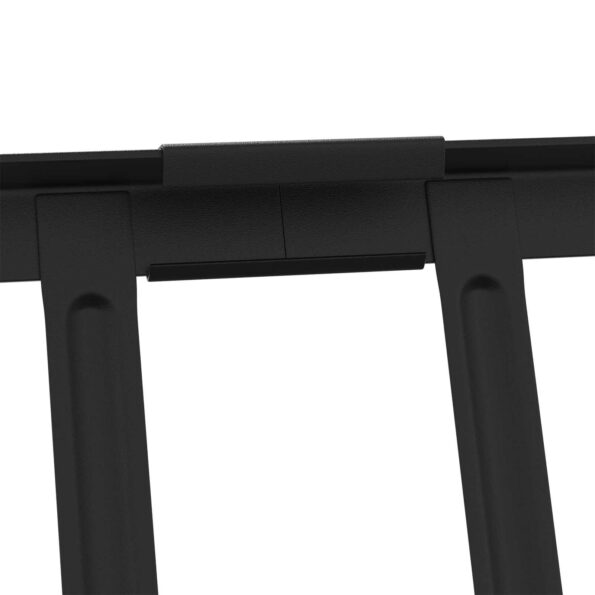 vidaXL Strážca snehu na streche Čierna 600 x 2,5 x 20 cm Oceľ – Obrázok 9