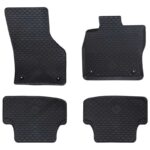 vidaXL Autokoberec 4 pcs Čierny vhodné pre Audi A3 2012-2020 Guma