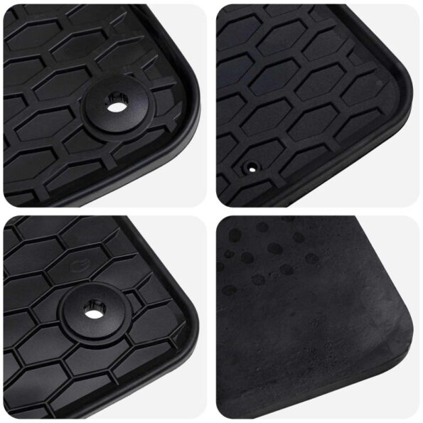 vidaXL Autokoberec 4 pcs Čierna vhodné pre Audi A6 / A7 4D zadná Guma – Obrázok 6