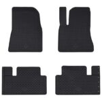 vidaXL Autokoberec 4 pcs Čierny vhodné pre Tesla MODEL 3 2017- 4D Aft