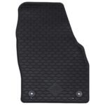 vidaXL Autokoberec 4 pcs Čierny Guma – Obrázok 2