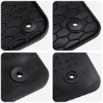 vidaXL Autokoberec 4 pcs Čierny Guma – Obrázok 6