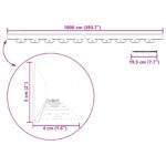 vidaXL Obrubníky trávnika Zelená 1000 x 4 x 5 cm Plast – Obrázok 10