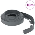 vidaXL Obrubníky trávnika Sivá 1000 x 4 x 5 cm Plast – Obrázok 3