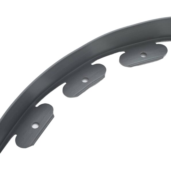 vidaXL Obrubníky trávnika Sivá 2000 x 4 x 5 cm Plast – Obrázok 6