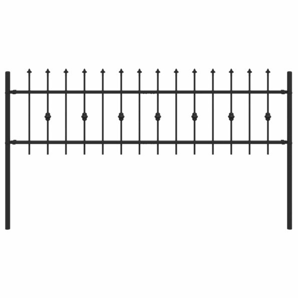vidaXL Hrotová brána Čierna 200 x 130 cm – Obrázok 2