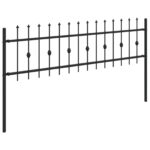 vidaXL Hrotová brána Čierna 200 x 130 cm – Obrázok 4