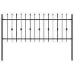 vidaXL Hrotová brána Čierna 200 x 130 cm – Obrázok 2