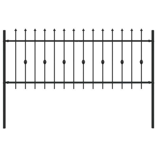 vidaXL Hrotová brána Čierna 200 x 130 cm – Obrázok 2