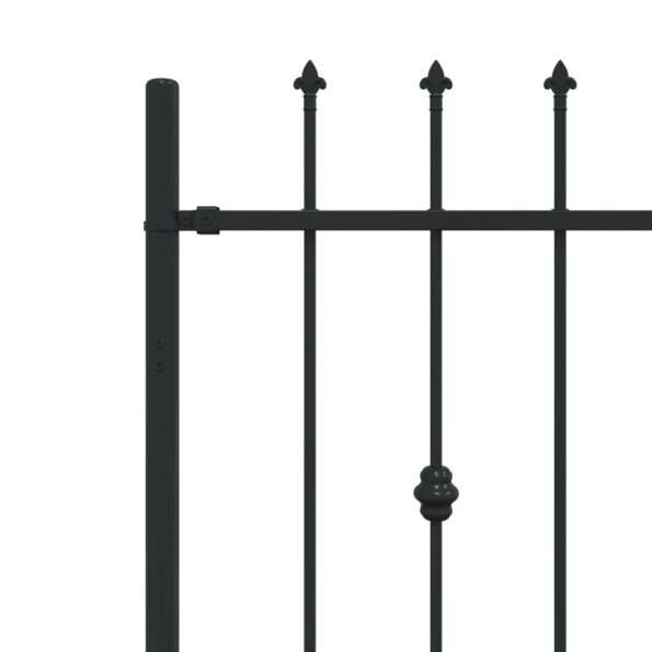 vidaXL Hrotová brána Čierna 200 x 130 cm – Obrázok 5