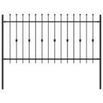 vidaXL Hrotová brána Čierna 200 x 150 cm – Obrázok 2