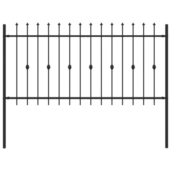 vidaXL Hrotová brána Čierna 200 x 150 cm – Obrázok 2