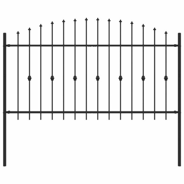 vidaXL Hrotová brána Čierna 200 x 150 cm – Obrázok 2