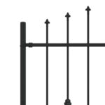 vidaXL Hrotová brána Čierna 200 x 150 cm – Obrázok 5