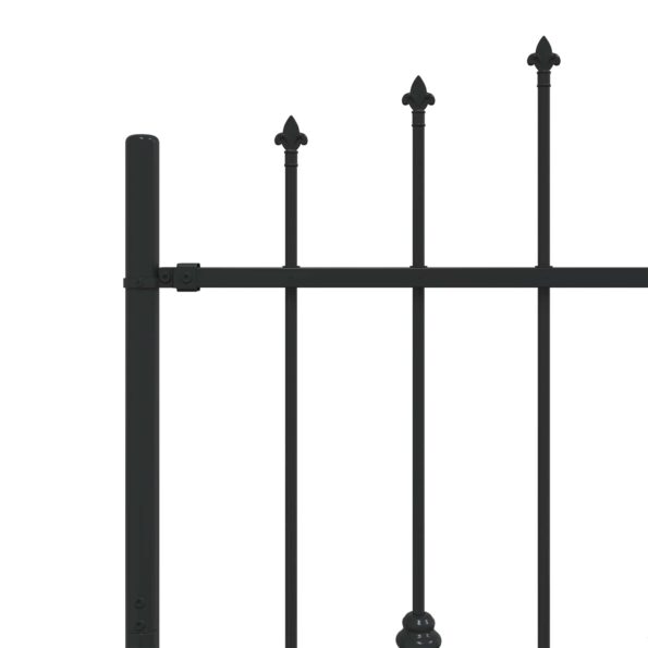 vidaXL Hrotová brána Čierna 200 x 150 cm – Obrázok 5