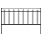 vidaXL Plot s hrotmi Čierna 200 x 130 cm – Obrázok 2