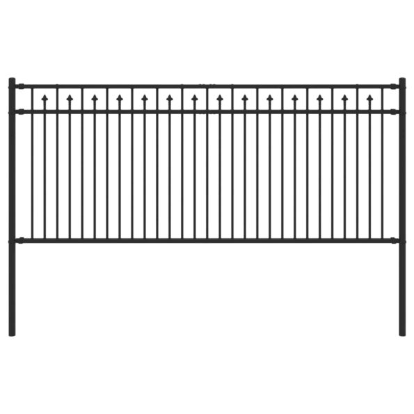 vidaXL Plot s hrotmi Čierna 200 x 130 cm – Obrázok 2