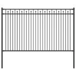 vidaXL Plot s hrotmi Čierna 200 x 166 cm – Obrázok 2