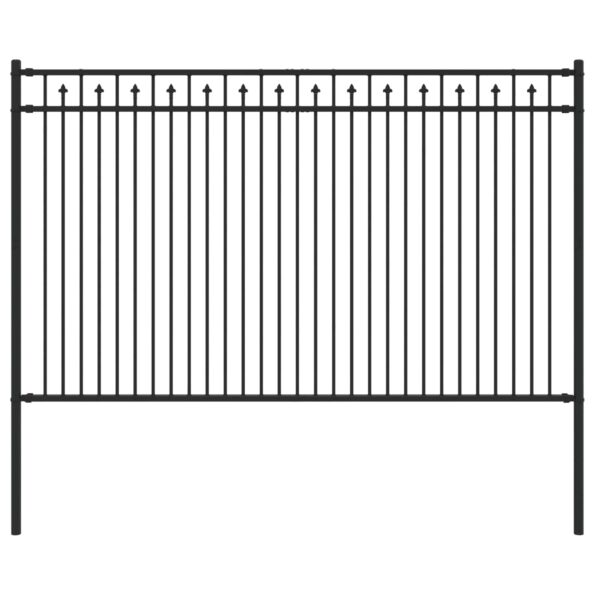vidaXL Plot s hrotmi Čierna 200 x 166 cm – Obrázok 2