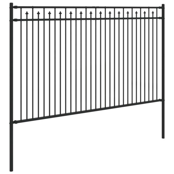 vidaXL Plot s hrotmi Čierna 200 x 166 cm – Obrázok 4