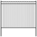 vidaXL Plot s hrotmi Čierna 200 x 200 cm – Obrázok 2