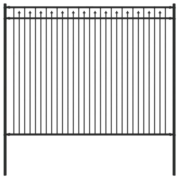 vidaXL Plot s hrotmi Čierna 200 x 200 cm – Obrázok 2