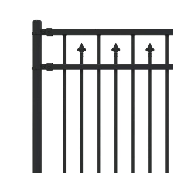 vidaXL Plot s hrotmi Čierna 200 x 200 cm – Obrázok 5