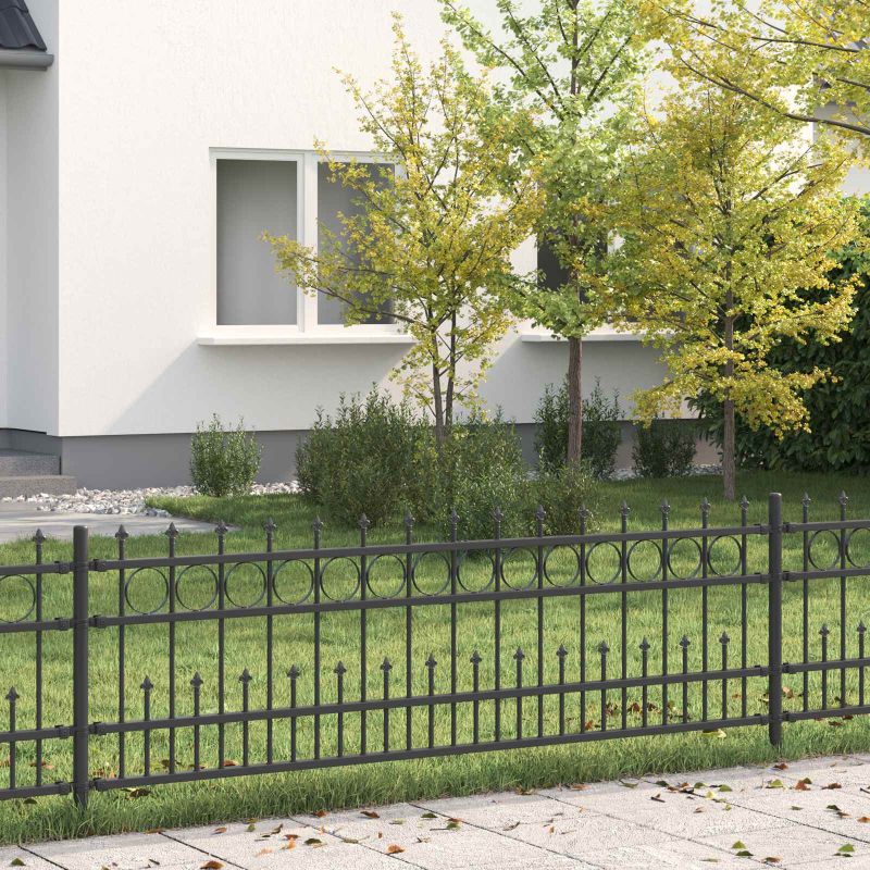 42030105_1.jpg vidaXL Spike prstenec plot Čierna 200 x 130 cm – Obrázok 1