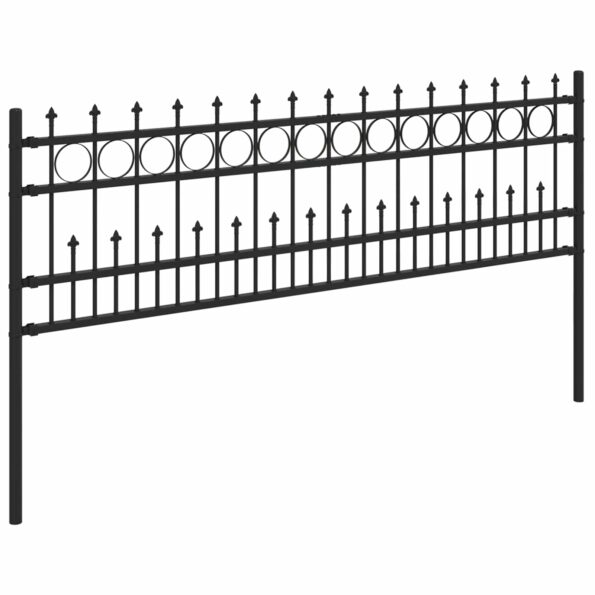 vidaXL Spike prstenec plot Čierna 200 x 130 cm – Obrázok 4