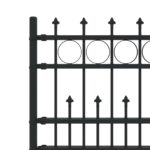 vidaXL Spike prstenec plot Čierna 200 x 130 cm – Obrázok 5