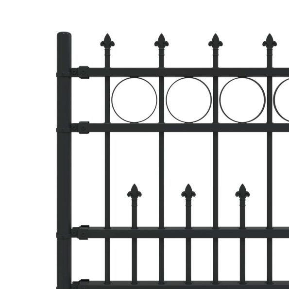 vidaXL Spike prstenec plot Čierna 200 x 130 cm – Obrázok 5
