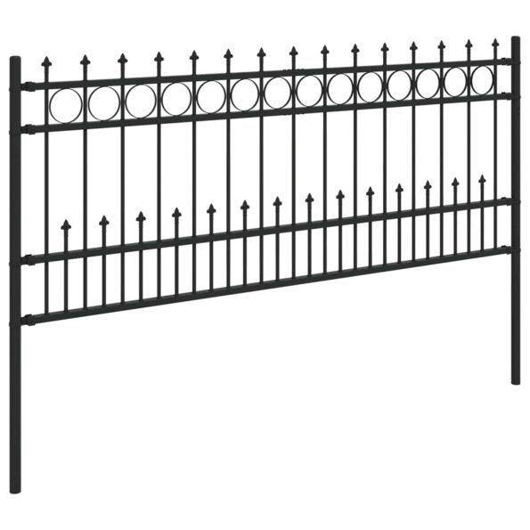 vidaXL Spike prstenec plot Čierna 200 x 130 cm – Obrázok 4