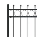 vidaXL Spike prstenec plot Čierna 200 x 150 cm – Obrázok 5