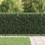 vidaXL Spike prstenec plot Čierna 200 x 130 cm – Obrázok 3