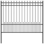 vidaXL Spike prstenec plot Čierna 200 x 200 cm – Obrázok 2