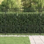 vidaXL Spike prstenec plot Čierna 200 x 200 cm – Obrázok 3