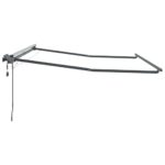 Markíza s Manuálny Antracit 3 x 2,5 m Kov – Obrázok 5