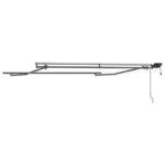 Markíza s Manuálny Antracit 3 x 2,5 m Kov – Obrázok 6