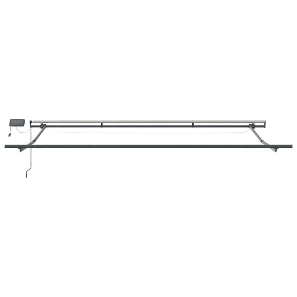 Markíza s Manuálny Antracit 4.5 x 2.5 m Kov – Obrázok 4