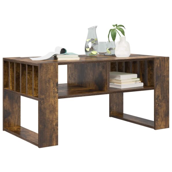 vidaXL Konferenčný stolík Dymová dub 92 x 49,5 x 45 cm – Obrázok 3
