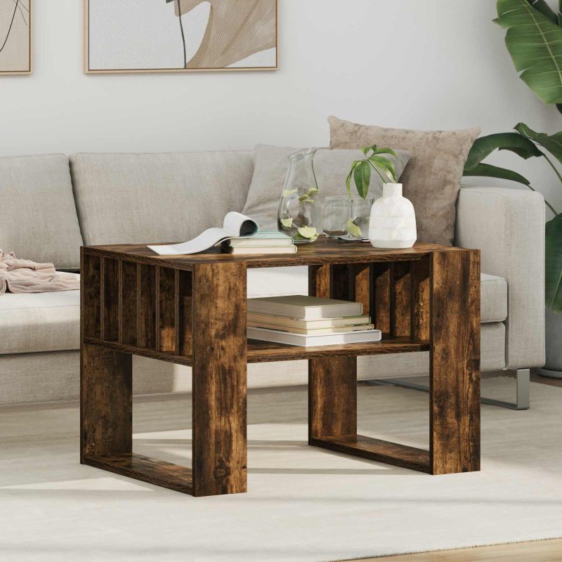 8000120_1.jpg vidaXL Konferenčný stolík Dymová dub 66 x 49,5 x 45 cm – Obrázok 1