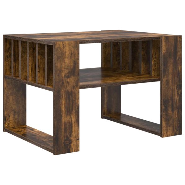 vidaXL Konferenčný stolík Dymová dub 66 x 49,5 x 45 cm – Obrázok 2