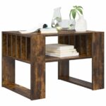 vidaXL Konferenčný stolík Dymová dub 66 x 49,5 x 45 cm – Obrázok 3