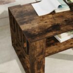 vidaXL Konferenčný stolík Dymová dub 66 x 49,5 x 45 cm – Obrázok 4