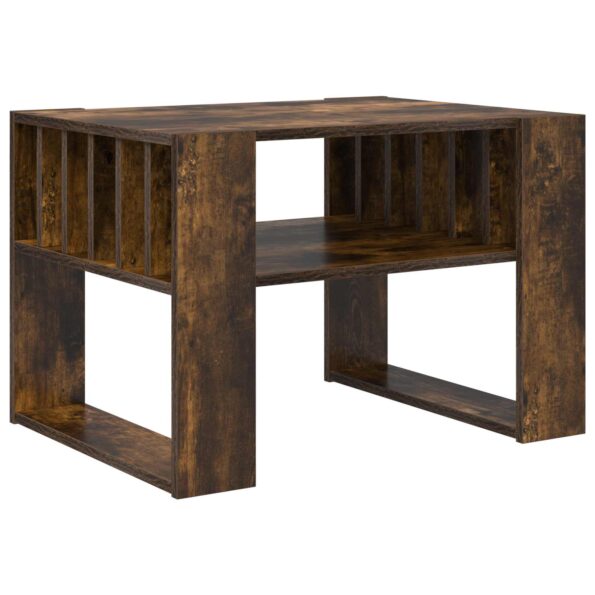 vidaXL Konferenčný stolík Dymová dub 66 x 49,5 x 45 cm – Obrázok 7